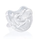Chicco PhysioForma Silikon-Schnuller 16-36 Monate,1 Stück, Weicher und Zarter Schnuller, Unterstützt Physiologische Atmung und Fördert Korrekte Entwicklung des Mundes, Durchsichtig
