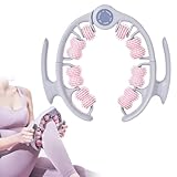 LORESJOY Muskeltherapie-Massagestab，360°-Abdeckung Anti Cellulite Massage Massagegerät Massageroller Roller, Faszienrolle Mit Griff, Griffe ultraportabel Massagegerät