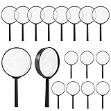 32 Stücke Kinder Lupe Lupen Kinder Lupenglas für Detektiv Kindergeburtstag Klassenlesung ChierLyn (Schwarze)