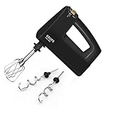 Krups 3Mix 7000 Handmixer 60 Jahre Special Edition, 500 Watt, Knet- und Rührhaken aus Edelstahl, Langes Netzkabel, Zubehörtasche, F6085811, Schwarz/Kupfer