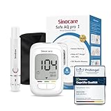 sinocare Safe AQ Pro I Blutzuckermessgerät und Stechhilfe, Glucose Monitor Zuckermessgerät, mg/dL (Blutzuckermessgeräte nur)