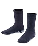 FALKE Unisex Kinder Stoppersocken Catspads K Hp Baumwolle Wolle rutschhemmende Noppen 1 Paar, Blau Dark Marine 6170, 39/42 EU