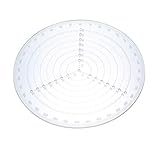 VISLONE Round Center Finder Compass, Klare Acryl-Drehmaschine Zentrierwerkzeug Kreislehre Winkelmesser, zum Zeichnen von Kreisen Holzdrehmaschine, Arbeitswerkzeug Kreise Durchmesser