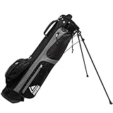 Longridge 6' Weekender Golf Stand Bag Schwarz SILBER