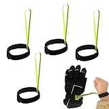 MMDOCO 4 Stück Handschuhleine, 25 * 24cm Sport Handschuh Strap, Handschuhband Reflektierend Skihandschuh, Glove Leash Handgelenkschlaufe, Handschuh Handschelle Skihandschuh Leine für Ski Sport