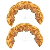 GLSTOY 16 Stück Teiliges Papierfächer Cake Topper Faltbare Tortendeko für Geburtstagstorten Elegante Cupcake Picks Kreative Papierfächerform für Festliche Geburtstagsfeiern und Hochzeiten