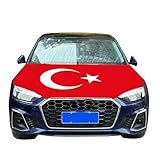 Türkei FAN ARTIKEL Türkiye Bayrak Fußball EM24 Auto Motorhaube Überzieher Flagge