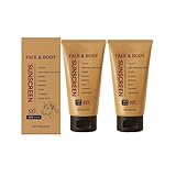 2 Stück Mineraltalg-Sonnencreme LSF 50, Mineraltalg & Zinkoxid, Natürlicher Bio-Sonnenschutz für Gesicht und Körper, Leichte, Nicht Fettende Formel, Wasserfest