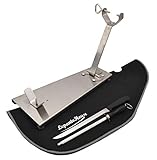 FERRETERIA LEPANTO LepantoHouse Schinkenhalter, zusammenklappbar, aus Edelstahl, mit Schinkenmesser, Schinkenmesser + Chaira + Schinkenabdeckung