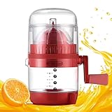 Manuelle Saftpresse | Tragbare Orangenpresse mit Ausgießer, Futterpresse mit tragbarem Griff für Orangen und Grapefruits