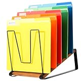 KASFDBMO Vertikaler Aktenplaner, hervorhebt, rutschfester Boden und gegen Spitzenstruktur für stabile Platzierung auf Holz, Glas, Metall, Schreibtischen, einfaches Bücherregal, 1 Stück
