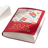 Wochenplaner 2025, Tages-Notizbuch, Meeting-Planer 2025, Gemaltes Designplaner, Wochen- und Monatsplaner, Familienplaner Notebo2025, Wochenplaner, Tagesnotizbuch für Familie, Freunde, Zuhause