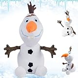 Snowman Plush Toys, Frozen Olaf Schneemann, Schneemann Plüsch Puppe, Olaf Plüsch Spielzeug, Frozen Olaf Tofftier, Frozen Olaf Weiches Kuscheltier, Snowman Stofftier, für alle Altersstufen Deeignet