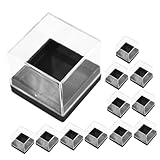 DECHOUS Setzkasten Für Mineralien Transparente Mineralien Vitrinenboxen Quadratische Für Steinsammlungen Und Mineralproben Ideal Für Ausstellungen Und Sammler Kristalle