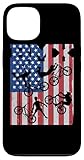BMX Rad BMX Bike Fahrrad Freestyle USA-flag race BMX Hülle für iPhone 13