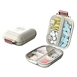 Pillen-Organizer, Pillen-Aufbewahrungsbox, Versiegelung wöchentlicher Pillen-Organizer mit 7 Fächern, tragbarer Medikamentendosier, Wochen-Pillendose für Medizin