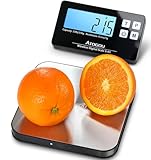 ATOGOU 1g/15 kg Wireless Küchenwaage digital mit Fernanzeige, waage gramm, lebensmittelechtes 304 Edelstahl, magnetisch, digitale Lebensmittelwaage, geeignet für Kochen, Versand, Transport und mehr