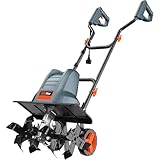 Gartenfräse Motorhacke Bodenhacke Elektrisch – 380 U/min,18 Zoll Kultivator,13,5 A,TaskStar TH4500 Kabelgebundener Bodenhacker,9 Zoll Tiefe Bodenbearbeitung,6 robuste Messer