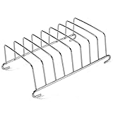 Limtula Rechteckiges Servierregal für Brot, Kastenständer, Küchenzubehör, Lebensmittelqualität, Edelstahl, Luftfritteusen, Zubehör-Organizer