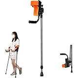 Klappbare Unterarmgehstützen, höhenverstellbar, unterstützt 100 kg, für Beinverletzungen, Mobilitätshilfe