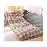 YUTZRIQP Hüttenschlafsack aus Baumwolle Ultra leicht Reiseschlafsack Schlafsack Inlett Inlay Ideal für Backpacking Hostels und Berghütten(Light Gray,200x210cm-78x82)