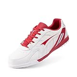 DREAM PAIRS Jungen Fußballschuhe Sportschuhe Leichtathletik Trainingsschuhe verschleißfest bequem Weitsprung Laufen drinnen draußen Mädchen fussballschuh,Size 35,Beige/Rot,KKUMSO2504