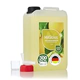 HiGloss Vollwaschmittel Hochkonzentrat 3000ml, Dosierhilfe & Auslaufhahn Allergikergeeignet, für bis zu 300 Waschladungen Citrus
