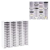 Yrangee 60 Gitter Stempelkissenhalter Ink Pad Tray Organizer Rack Aufbewahrungsbox Für Stempelkissen Aufbewahrungsorganizer Stempelkissen Weißer Stempelkissen Organizerhalter Für Den Schreibtisch