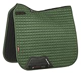 LeMieux Dressage Schabracke, Hunter Green Suede Square, L