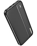 GREPRO Power Bank 10000mAh, Externer Handyakkus, Power Bank Klein Aber Stark mit Type-c + Micro Eingängen Ports und USB-C + 2 USB Ausgängen Ports für Smartphones,Tablets