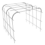 bellissa - Rankhilfe Andybell 70M Rankgitter 73x70cm & 6 Verbinder 90°- Spalier-Pflanzenstütze für rankende Nutzpflanzen, Gemüse, Blumen etc. - Pflanzengitter wetterfest & wiederverwendbar