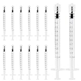 TRUEIN 14 Stück Dosierspritze, 1ml Spritzen Set Ohne Nadeln, Spritze Luer Lock, Kunststoff Spritze, Steril, Einweg, Latexfrei, Kolostrum Spritze für Wissenschaftliche Labors, Fütterung Haustiere