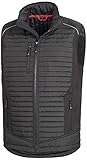 Nitras Motion Tex Plus 7660 Softshellweste - windfeste Outdoor-Weste für die Arbeit - Schwarz - L