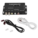 Joyzan UHF-Modulator, UHF-TV-LINK-Modulator, IR-Extender, AV-zu-HF-Konverter, Kanalanzeige mit USB-Ladekabel, Einstellbarer Audio-Video-Ausgangspegel für AV-Quelle