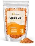 Wallbach® 1kg Silicagel Orange regenerierbar mit Indikator - Silica Gel Trockenmittel effektiv absorbierend & vielseitig anwendbar - Kieselgel Beutel, Kieselsäuregel Trocknungsmittel
