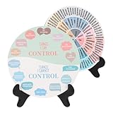 BESPORTBLE 2 Stück Emotionsrad Ständer Pvc holz Gefühlstafel Bürodekoration Psychische Gesundheit Stimmungsrad für Zuhause und Arbeitsplatz