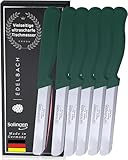 Edelbach Solingen Küchenmesser Set | Frühstücksmesser m. Feinschliff | Ultrascharf Messerset Made in Germany | Tafelmesser, Buttermesser, Brötchenmesser, Brotmesser, Messer Set
