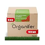 Pro Turf & Rasendünger - Speziell Für Große Rasenflächen - Sportplätze Und Golfplätze - Phasenweise Freisetzung - Rasendünger - Rasendünger - Npk+Mg+S (20+5+8 +4 +9) - Organifer (5 KG)