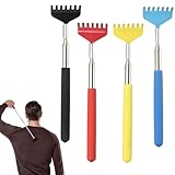 4 Stück Rückenkratzer,Rückenkratzer Teleskop, Back Scratcher,Teleskop Rückenkratzer,Von 20cm Bis 68cm Ausziehbar,Kratzhand Rückenkratzer,Rückenkratzer Ausziehbar,Für Menschen Mit Unflexiblen Gelenken
