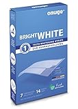 Onuge Bright White Teeth Whitening Strips – Bleaching-Strips zur Zahnaufhellung – Ohne Peroxid – Auch für empfindliche Zähne 14 Strips - 7 Tage