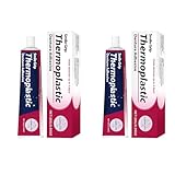 2 Stück Thermoplastischer Zahnprothesenkleber, 28gThermoplastischer Prothesenkleber, Thermoplastic Denture Adhesive, Haftcreme Extra-super-stark Für Die Dritten, Zahnprothesen Reparaturkleber