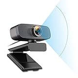 Full HD Webcam 1080P with Free Tripod-Widescreen Video Calling and Recording 1080p Streaming Camera Desktop or Laptop Webcam