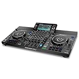 DENON DJ SC LIVE 4 Standalone DJ-Controller mit Stem-Trennung auf 4 Decks, WLAN-Streaming, internen Lautsprechern, Serato DJ und Virtual DJ kompatibel