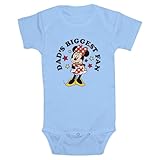 Disney Unisex Baby Dad's Biggest Fan Einteiler für Kleinkinder, Hell, blau, 18 Months