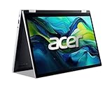 Acer Aspire Go Spin 14 (AGSP14-31PT-36R6) Convertible Notebook | 14' WUXGA IPS Touch-Display | TBD | 16 GB RAM | 512 GB SSD | Intel UHD Grafik | Windows 11 | QWERTZ Tastatur | Silber