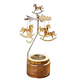 Drehbarer Kerzenhalter, Aromatherapie-Kerzenhalter, drehbar, thermisch, rotierend, romantisch, Tischheizung, kreativ, für Zuhause, Party