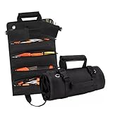 Homoyoyo Rollen Auto-reparatur-werkzeugtasche Werkzeugtasche Elektriker Handwerkzeug-organizer Robuste Werkzeugtasche Tragetaschen-organizer-einsatz Elektriker Tasche Oxford-stoff Black