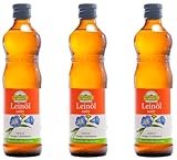 (23,58EUR/L) Leinöl nativ 3x500ml bio Rapunzel 'VORRATSPACK' NEU