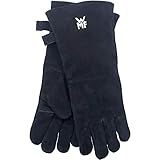 WMF BBQ Grillhandschuhe 1 Paar, Leder, hitzebeständige Handschuhe, Ofenhandschuhe extra lang, praktische Größe (10/XL)