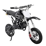 Garbenat Kinder Pocket Bike 49CC Benzin Dirt Cross 2-Takt Dirt Bike für Kinder 8 Zoll Kindermotorrad Mini Pocket Crossbike für von 6-16 Jahren, bis 80KG (Schwarz)